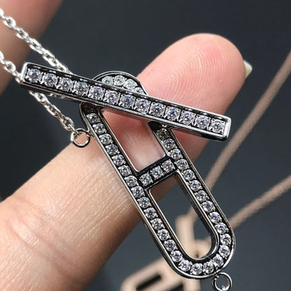 [Royal&Vicky]HM NECKLACE PLATINUM ROSE GOLD DIAMOND
