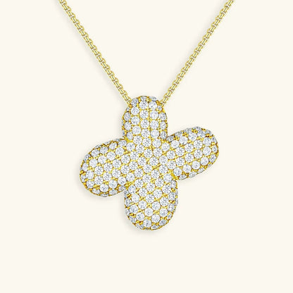 [Royal&Vicky]Bubble Initial Diamond Necklace