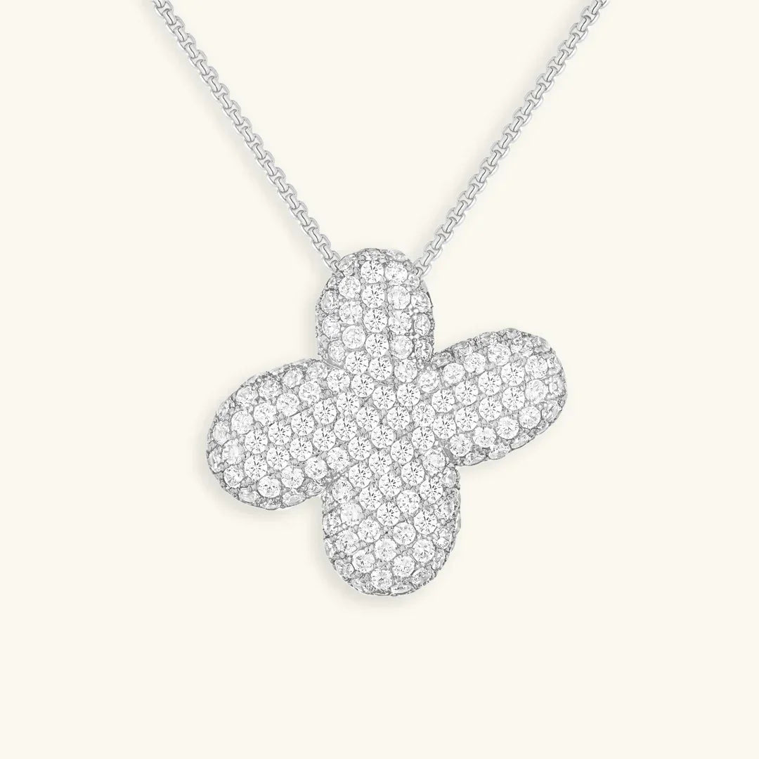 [Royal&Vicky]Bubble Initial Diamond Necklace