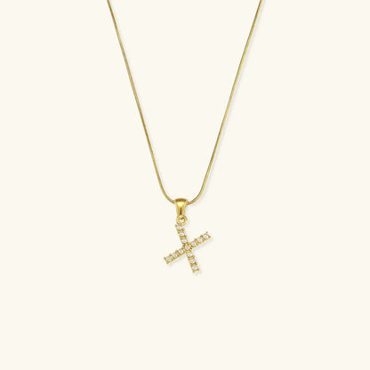 [Royal&Vicky]Augustine Initial Letter Pearl Necklace