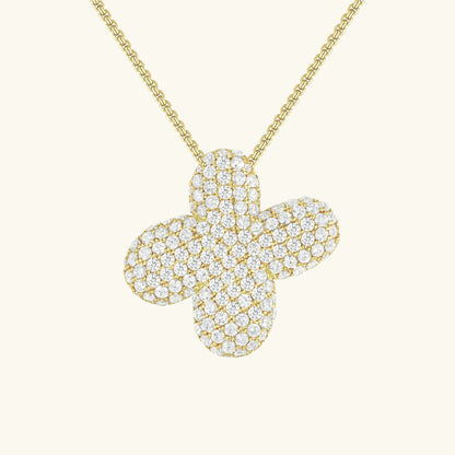 [Royal&Vicky]Bubble Initial Diamond Necklace