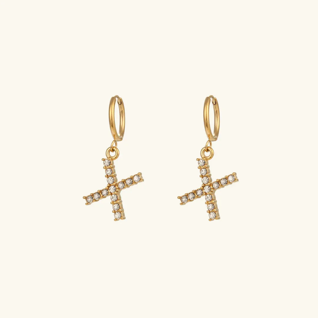 [Royal&Vicky]Wilhemina Initial Letter Earrings