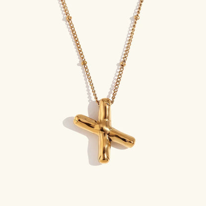[Royal&Vicky]Balloon Gold Initial Necklace