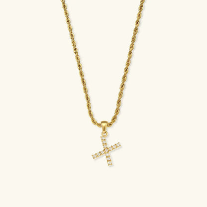 [Royal&Vicky]Elodie Initial Letter Pearl Necklace