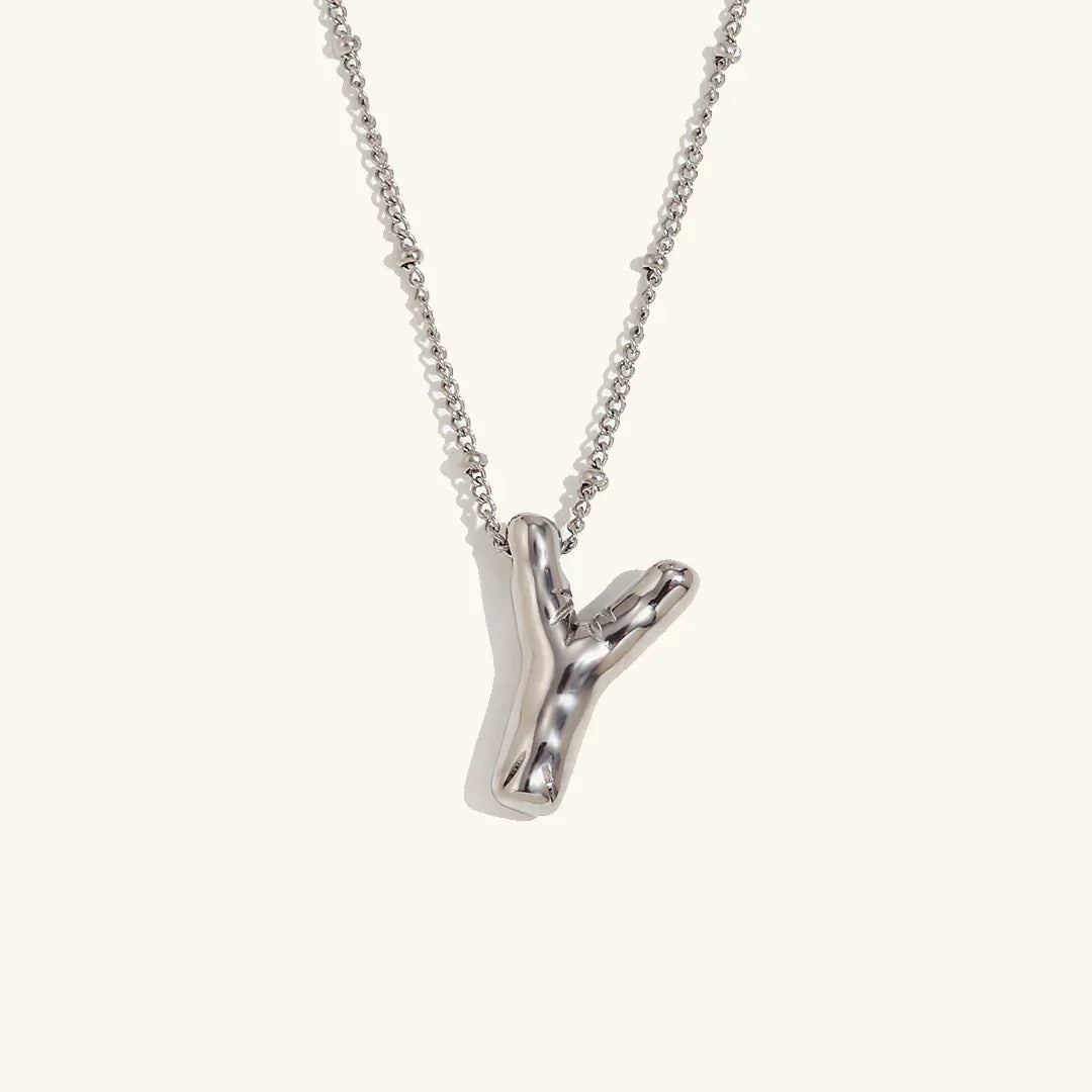 [Royal&Vicky]Balloon Gold Initial Necklace