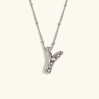 [Royal&Vicky]Balloon Gold Initial Necklace