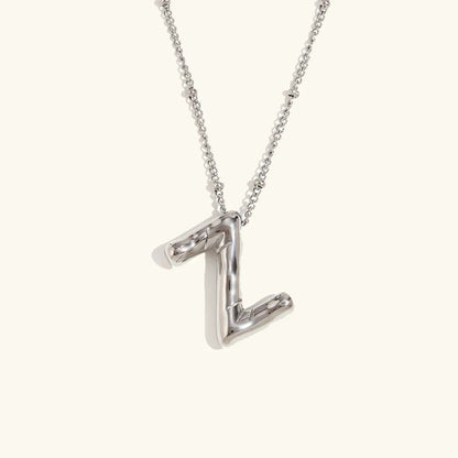 [Royal&Vicky]Balloon Gold Initial Necklace