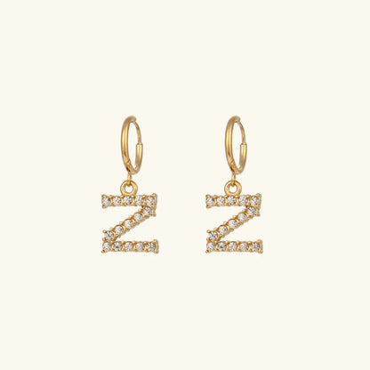 [Royal&Vicky]Wilhemina Initial Letter Earrings