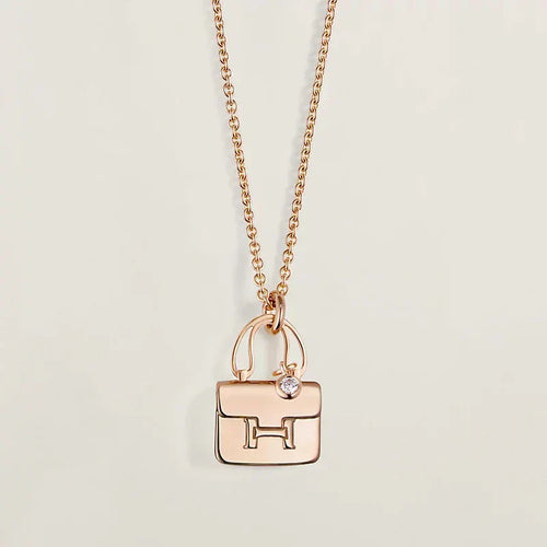 [Royal&Vicky]AMULETTE PEDANT ROSE GOLD NECKLACE