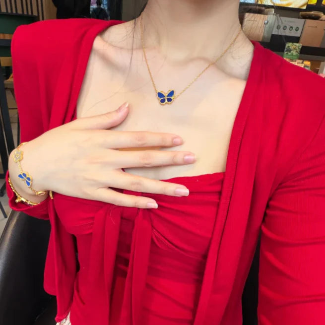 [Royal&Vicky] 2026 NEW LUCKY BUTTERFLY 1 MOTIFS NECKLACE