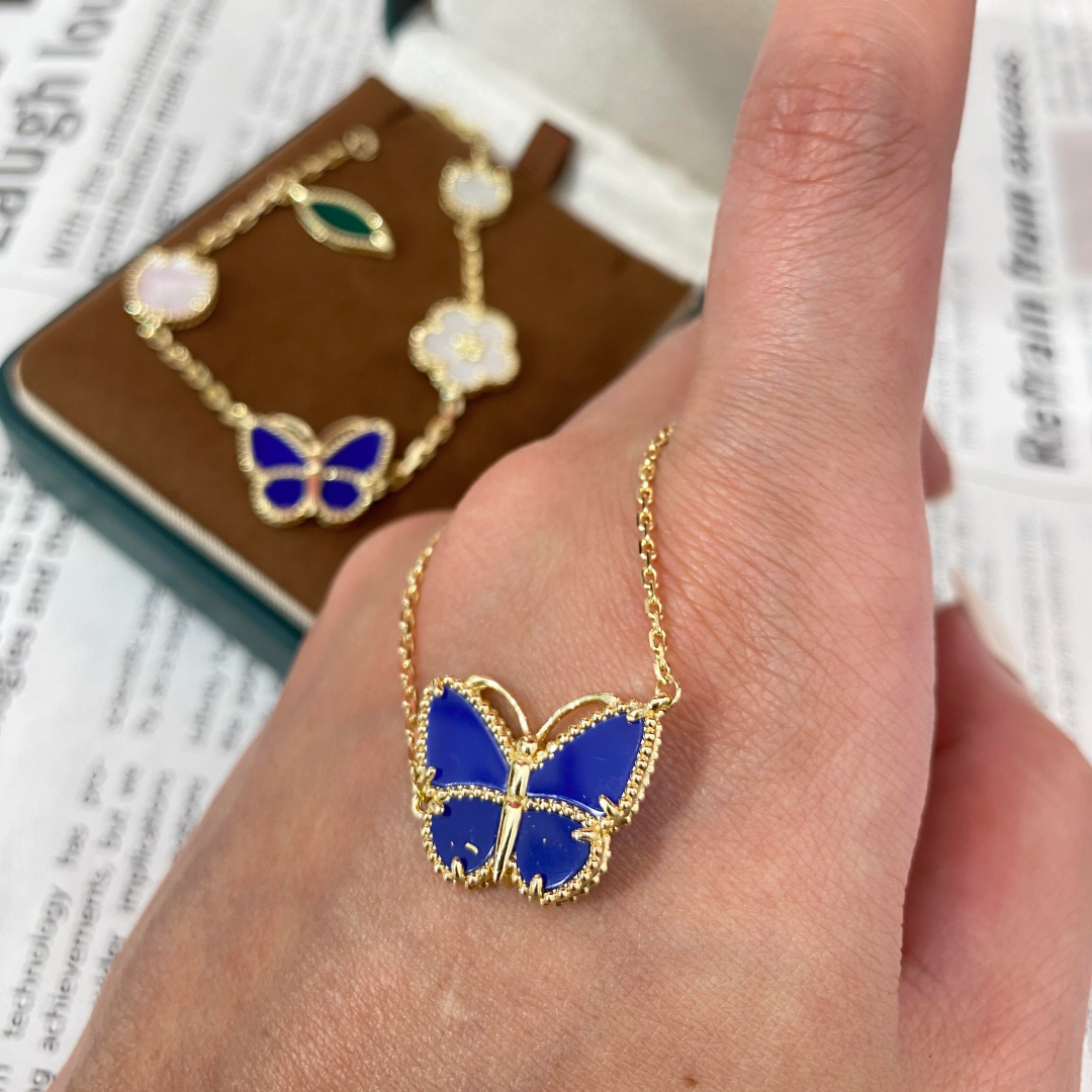 [Royal&Vicky] 2026 NEW LUCKY BUTTERFLY 1 MOTIFS NECKLACE