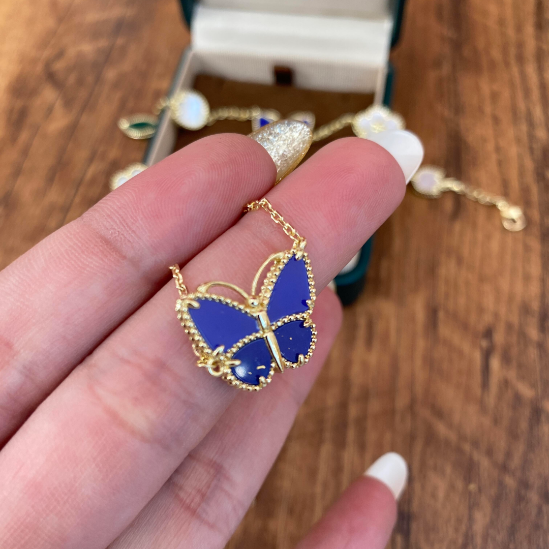 [Royal&Vicky] 2026 NEW LUCKY BUTTERFLY 1 MOTIFS NECKLACE