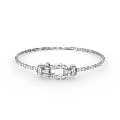 [Royal&Vicky]FORCE  HORSESHOE  DIAMOND TENNIS BRACELET