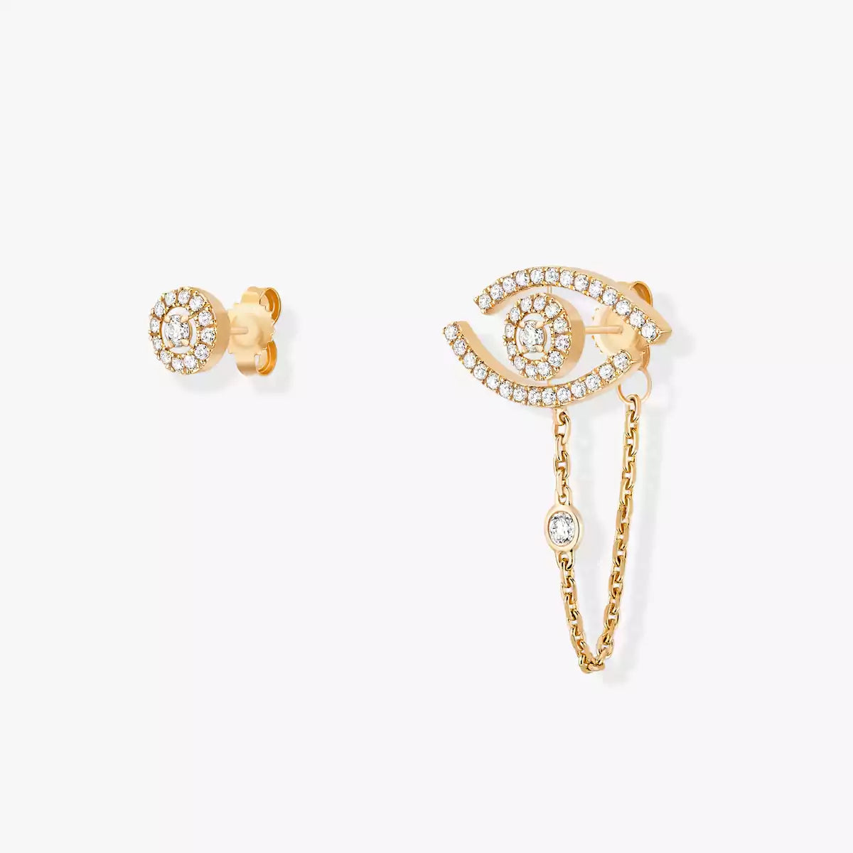 [Royal&Vicky]Lucky Eye Diamond Earrings