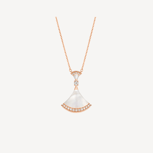 [Super]DREAM NECKLACE MOP PINK GOLD DIAMOND