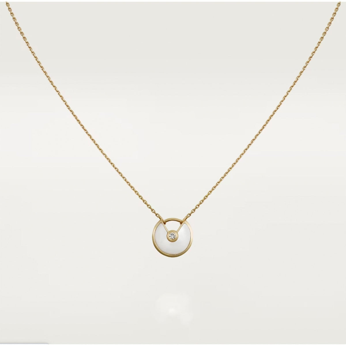[Royal&Vicky]AMULETTE ROSE GOLD MOP NECKLACE