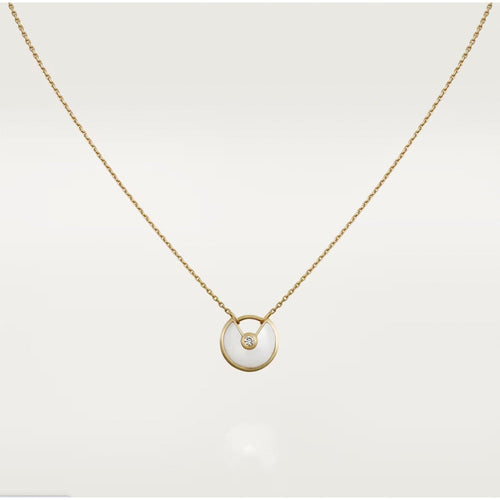 [Royal&Vicky]AMULETTE ROSE GOLD MOP NECKLACE