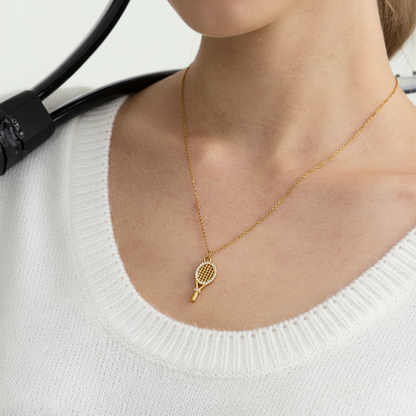 [Royal&Vicky]Aces Gold Tennis Pendant