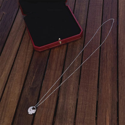 [Royal&Vicky]AMULETTE SILVER FULL DIAMOND NECKLACE