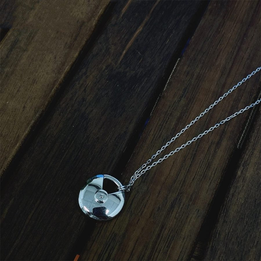 [Royal&Vicky]AMULETTE SILVER FULL DIAMOND NECKLACE