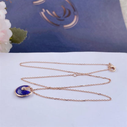 [Royal&Vicky]AMULETTE ROSE GOLD AGATE NECKLACE