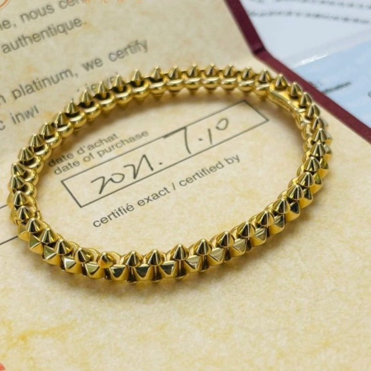 [Royal&Vicky]CLASH GOLD BRACELET