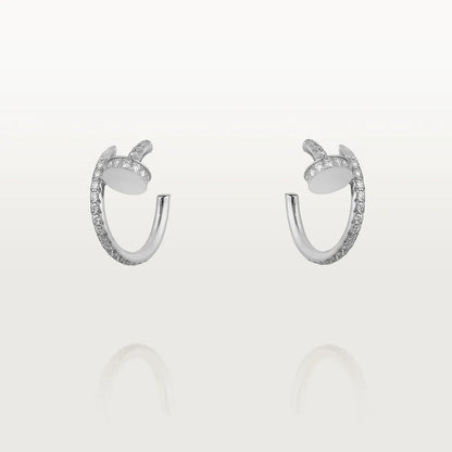[Royal&Vicky]JUSTE EARRINGS 12.75MM SILVER DIAMOND