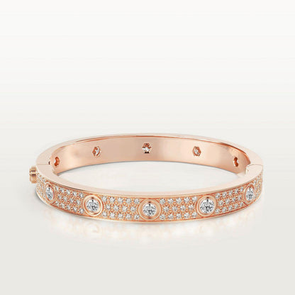 [Royal&Vicky]LOVE BRACELET 6.1MM DIAMOND-PAVED 10 BIG DIAMONDS