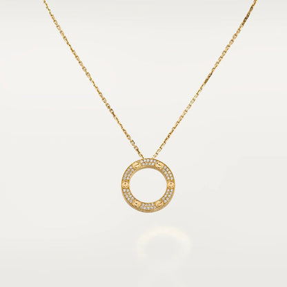 [Royal&Vicky]LOVE NECKLACE ADJUSTABLE ROSE GOLD