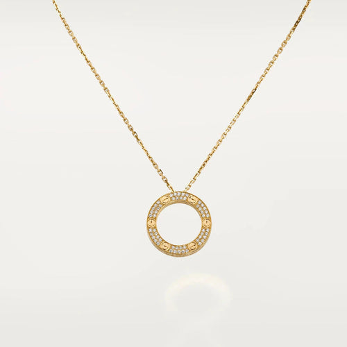 [Royal&Vicky]LOVE NECKLACE ADJUSTABLE ROSE GOLD