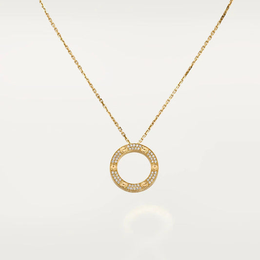 [Royal&Vicky]LOVE NECKLACE ADJUSTABLE ROSE GOLD
