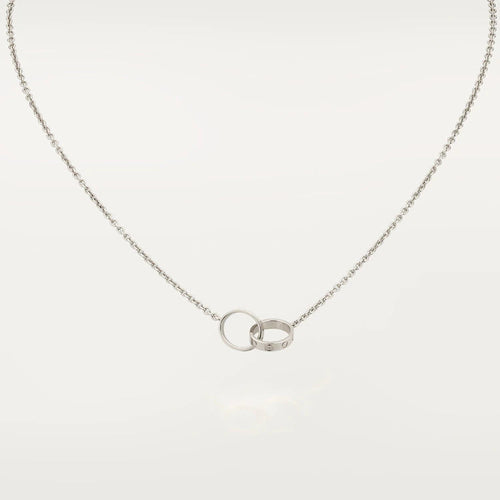 [Royal&Vicky]LOVE NECKLACE PINK GOLD AND SILVER