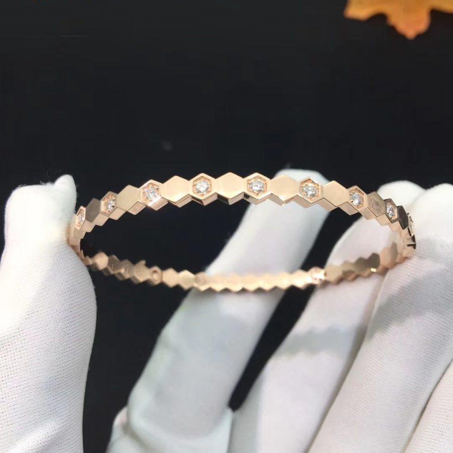 [Royal&Vicky]BEE LOVE PINK GOLD DIAMOND BRACELET
