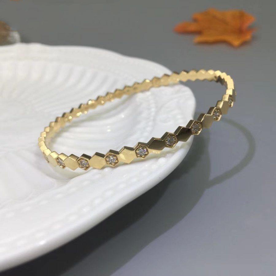[Royal&Vicky]BEE LOVE GOLD DIAMOND BRACELET