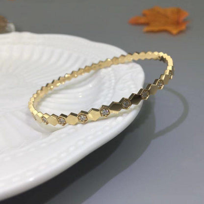 [Royal&Vicky]BEE LOVE GOLD DIAMOND BRACELET