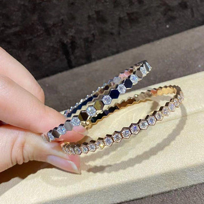 [Royal&Vicky]BEE LOVE GOLD BRACELET FULL DIAMOND