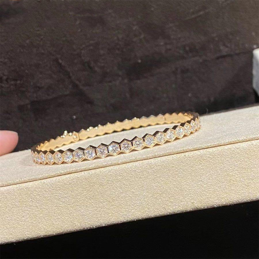 [Royal&Vicky]BEE LOVE GOLD BRACELET FULL DIAMOND