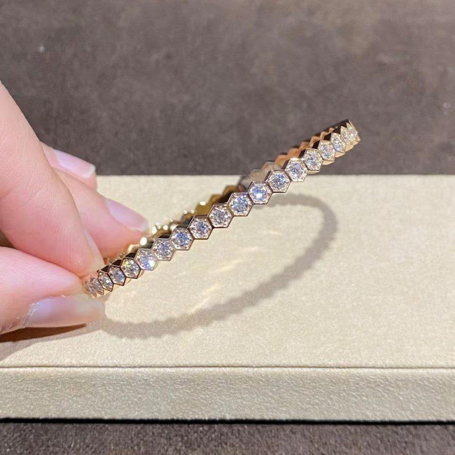 [Royal&Vicky]BEE LOVE GOLD BRACELET FULL DIAMOND