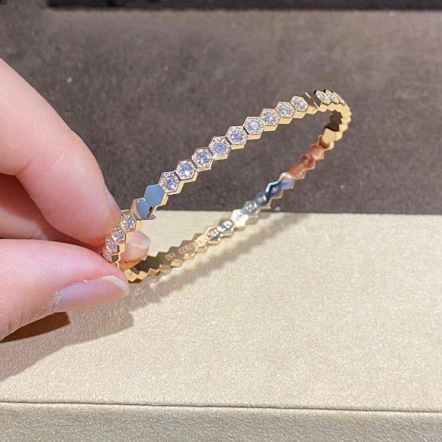 [Royal&Vicky]BEE LOVE GOLD BRACELET FULL DIAMOND
