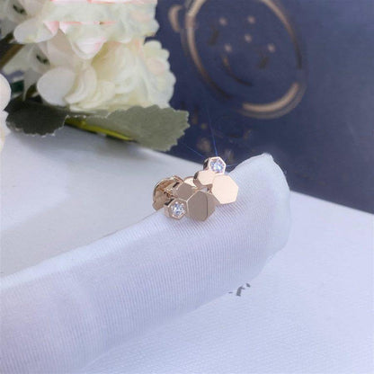 [Royal&Vicky]BEE LOVE PINK GOLD DIAMOND EARRINGS