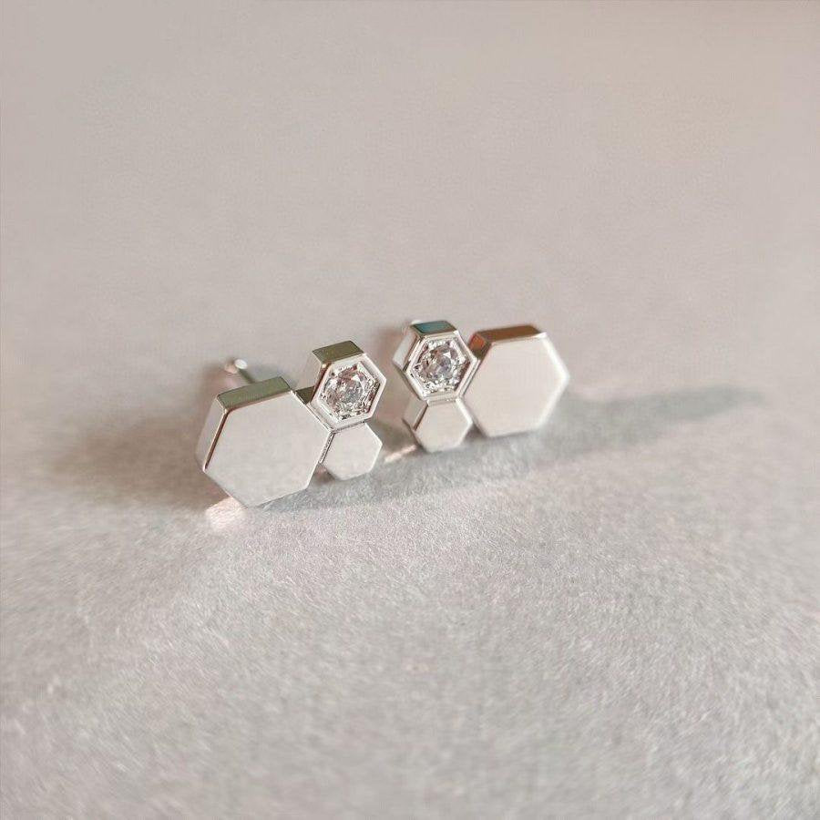 [Royal&Vicky]BEE LOVE SILVER DIAMOND EARRINGS