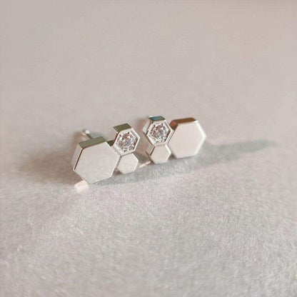 [Royal&Vicky]BEE LOVE SILVER DIAMOND EARRINGS