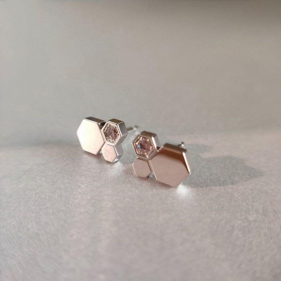 [Royal&Vicky]BEE LOVE SILVER DIAMOND EARRINGS