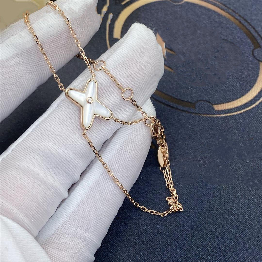 [Royal&Vicky]JEUX BRACELET WHITE MOP PINK GOLD 1 DIAMOND