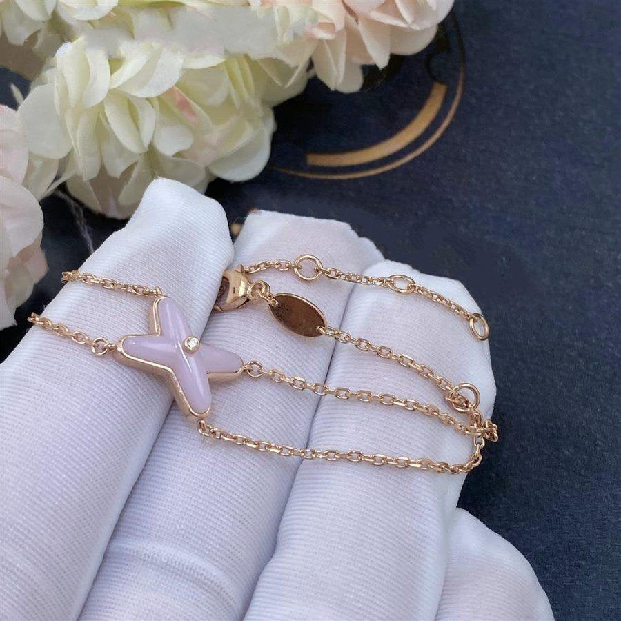 [Royal&Vicky]JEUX BRACELET PINK MOP PINK GOLD 1 DIAMOND