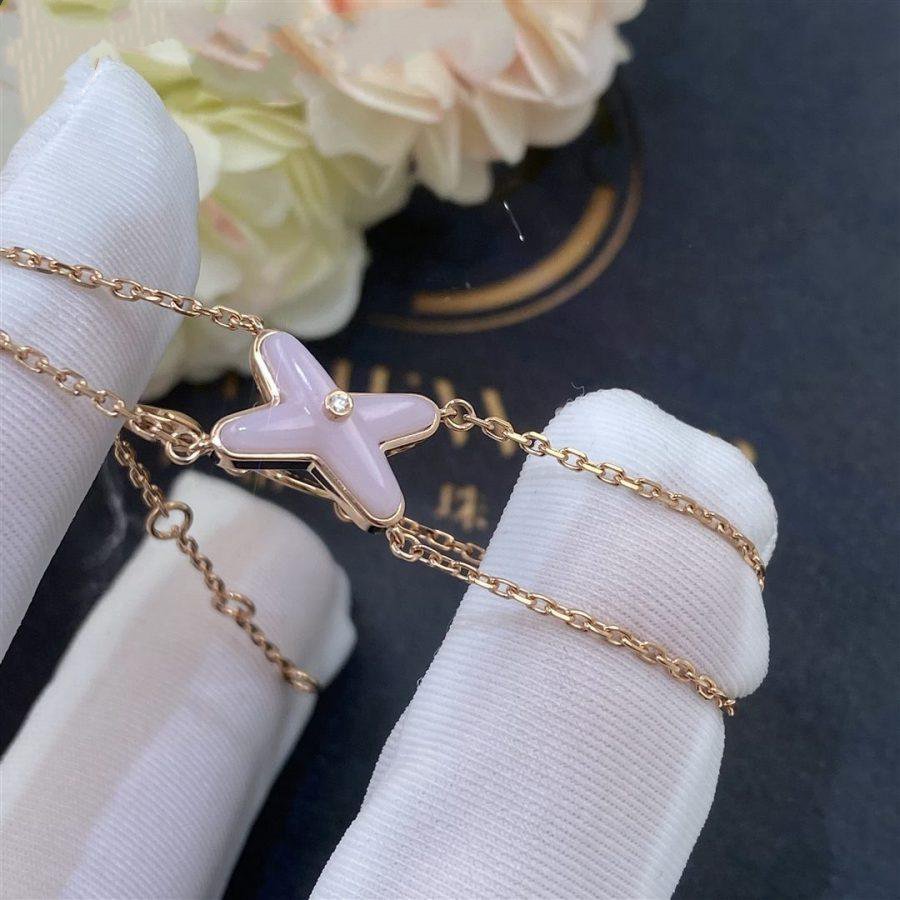 [Royal&Vicky]JEUX BRACELET PINK MOP PINK GOLD 1 DIAMOND