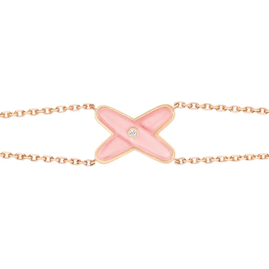 [Royal&Vicky]JEUX BRACELET PINK MOP PINK GOLD 1 DIAMOND