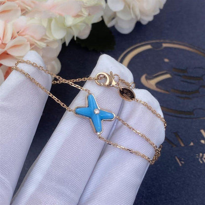 [Royal&Vicky]JEUX BRACELET TURQUOISE PINK GOLD 1 DIAMOND