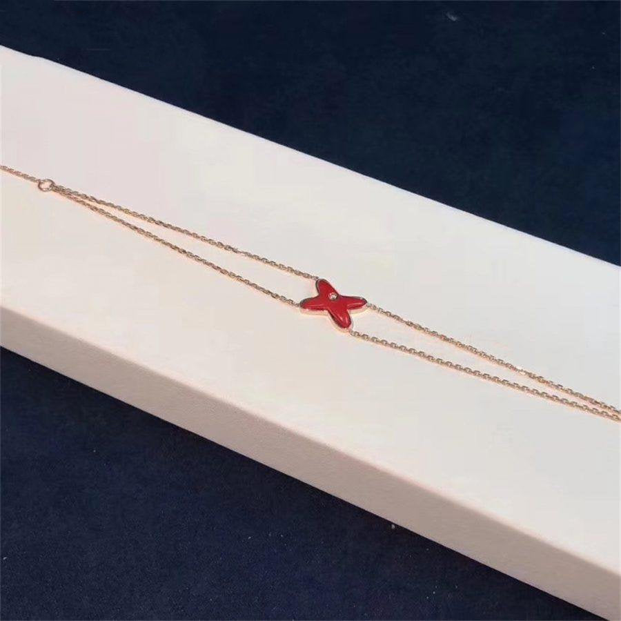 [Royal&Vicky]JEUX BRACELET CARNELIAN PINK GOLD 1 DIAMOND