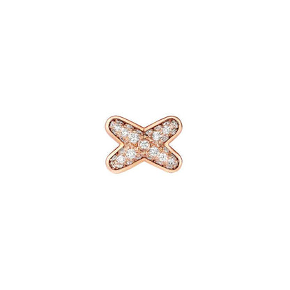 [Royal&Vicky]JEUX DE PINK GOLD DIAMOND EARRINGS
